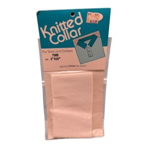 Vintage Dolphin Trimming Sewing Knitted Collar Shirts & Dresses 3" X 15" White